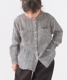 OMNES/【OMNES】キッズダブルガーゼバンドカラー長袖シャツ/505119241