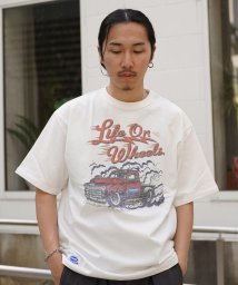 Schott(ショット)/T－SHIRT LIFE ON WHEELS/Tシャツ "ライフ オン ホイールズ/ホワイト