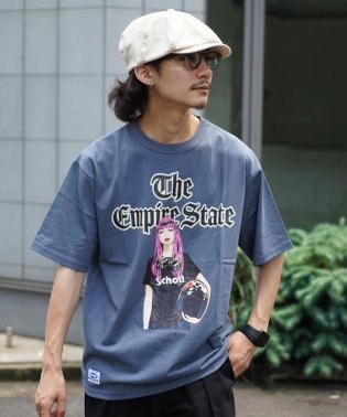 Schott/T－SHIRT EMPIRE STATE GIRL/Tシャツ "エンパイアステイト ガール/505123762