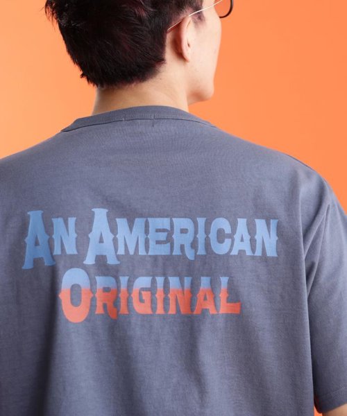 Schott(ショット)/WEB LIMITED/T－SHIRT AN AMERICAN ORIGINAL/Tシャツ "アメリカンオリジナル/ブルーグレー5