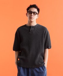 Schott/THERMAL PIGMENT O/D HENLEY NECK T－SHIRT/サーマル オーバーダイ ヘンリーネック Tシャツ/505123766