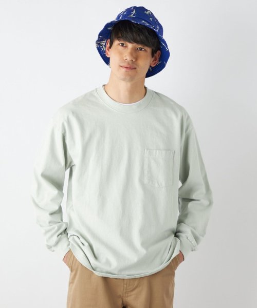 SHIPS any MEN(シップス　エニィ　メン)/【SHIPS any別注】LA APPAREL: 8.5oz 長袖 Tシャツ 23SS◇/ライトグレー