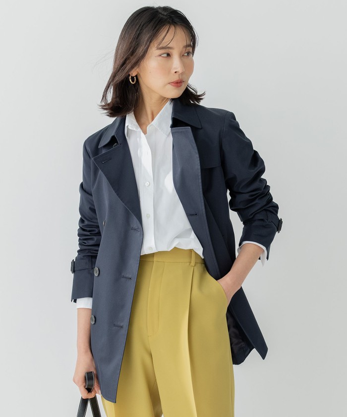 23区（ニジュウサンク）トレンチコートネイビー ブルー系｜コート｜23