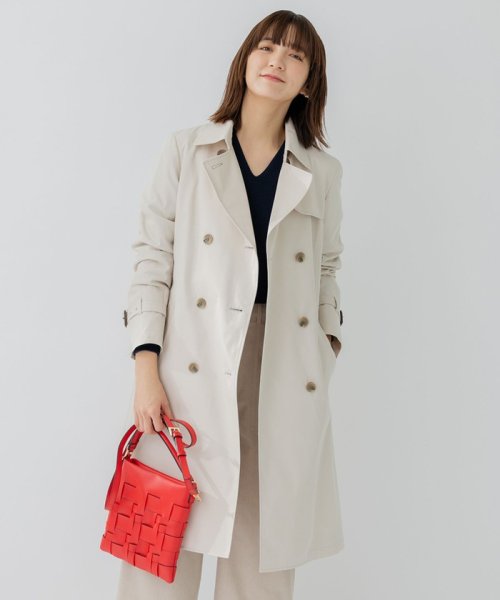 コットンポリエステルギャバジン ロング トレンチコート ロング コットンポリエステルギャバジン トレンチコート R2601168616(19734円)