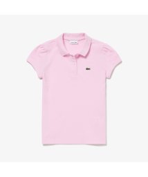 LACOSTE KIDS(ラコステ　キッズ)/GIRLS スカラップカラー ミニピケポロシャツ/ピンク