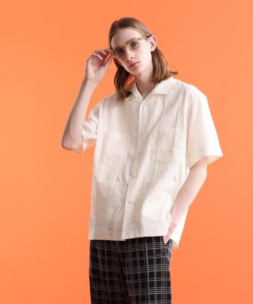 Schott(ショット)/CUBA SHIRT/キューバシャツ/ホワイト