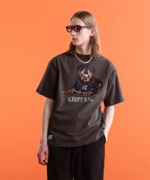 Schott(ショット)/T－SHIRT ROTTWEILER/ロットワイラー Tシャツ/チャコール