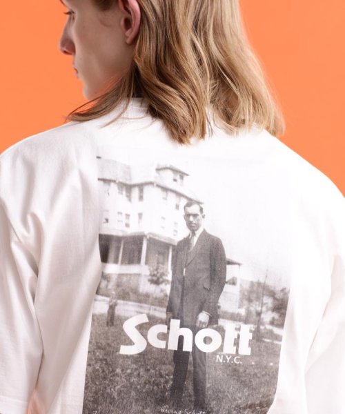 Schott(ショット)/T－SHIRT IRVING SCHOTT/Tシャツ "アーヴィン ショット/ホワイト