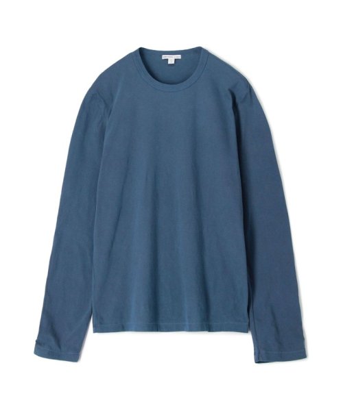 JAMES PERSE(JAMES PERSE)/クルーネック長袖Tシャツ MLJ3351/66ブルー