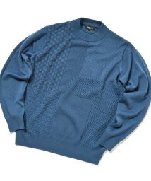 Men's Bigi/12Gパッチワーク風ジャガードニット/505126844