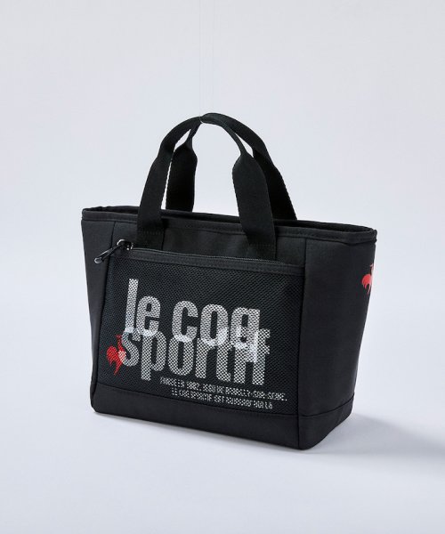 le coq sportif GOLF (ルコックスポルティフ（ゴルフ）)/カートバッグ(ミニトートバッグ) グラフィックデザイン (約23.5×21.5×13.5(cm))《再生ポリエステル》/ブラック