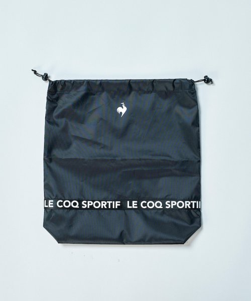 le coq sportif GOLF (ルコックスポルティフ（ゴルフ）)/シューズケース巾着型 (約40×42(cm))《再生ポリエステル》/ブラック