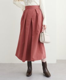 NICE CLAUP OUTLET(ナイスクラップ　アウトレット)/【natural couture】ランダム太タック張り感スカート/ピンク