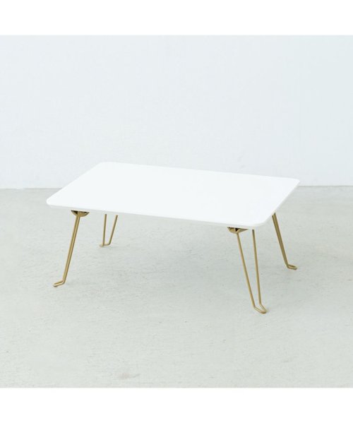 N.style(エヌスタイル)/ニーナ 幅45折りたたみテーブル/ホワイト