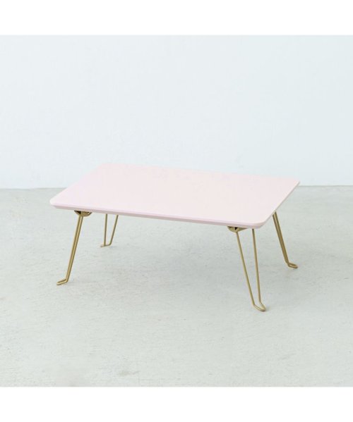 N.style(エヌスタイル)/ニーナ 幅45折りたたみテーブル/ピンク