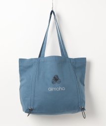 aimoha(aimoha（アイモハ）)/aimohaオリジナルマーガレット刺繍トートバッグ/ブルー