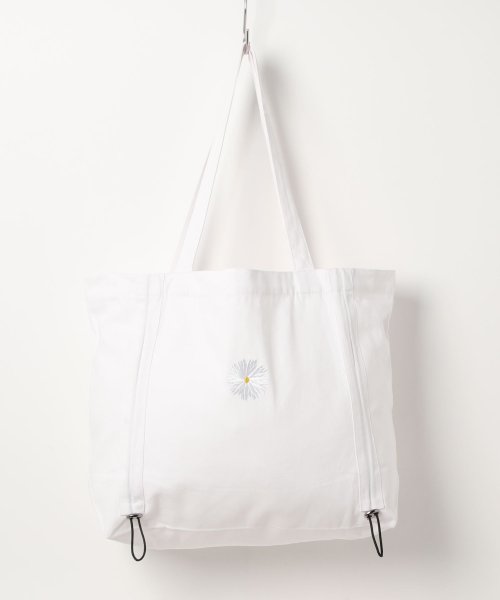 aimoha(aimoha（アイモハ）)/aimohaオリジナルマーガレット刺繍トートバッグ/ホワイト系1