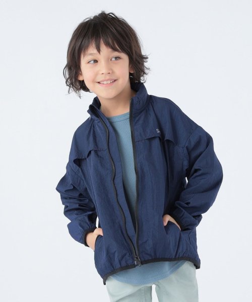 SHIPS KIDS(シップスキッズ)/SHIPS KIDS:100～130cm /〈撥水〉ジップ パーカー/ネイビー