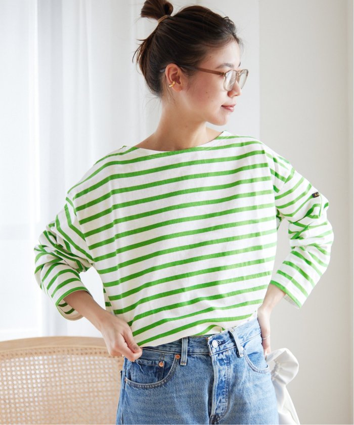 セール】別注【Leminor/ルミノア】*RELUME Loose border Tee:ボーダー