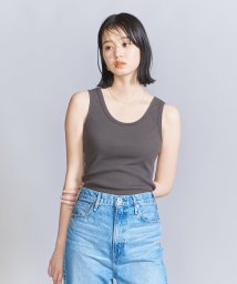 BEAUTY&YOUTH UNITED ARROWS(ビューティーアンドユース　ユナイテッドアローズ)/コットンブレンド テレコ タンクトップ/DKGRAY