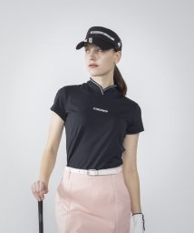 le coq sportif GOLF (ルコックスポルティフ（ゴルフ）)/【RIJOUME/リジューム】変形襟モックネック半袖シャツ (EM00:直営店限定カラー)【アウトレット】/ブラック