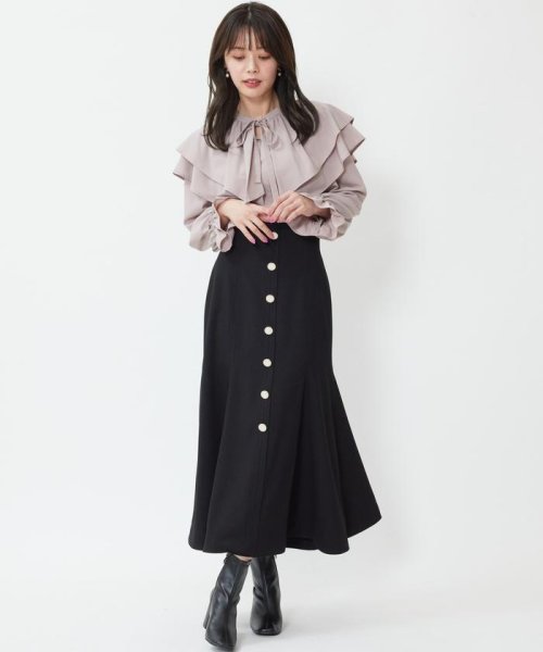 フロントパール釦マーメイドスカート(505130702) | ウィルセレクション  