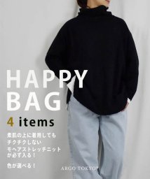 ARGO TOKYO(アルゴトウキョウ)/2023　HAPPY BAG　（モヘアストレッチタートルニットが必ず入ります） 25105happybag 福袋　ハッピーバッグ　ハッピーボックス/ブラック