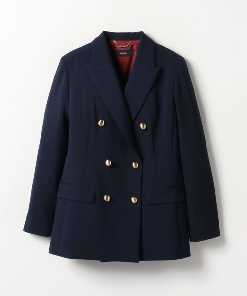 リオペルダブル6ボタンジャケット ネイビー B75 W59 H80　着用サイズ：02 J1935946790(14876円)