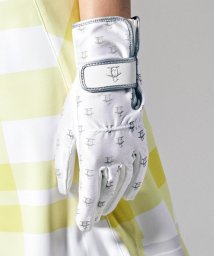 Munsingwear(マンシングウェア)/ ストレッチニットレディスゴルフグローブ(両手)/ホワイト