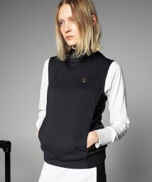 LANVIN SPORT(ランバン スポール)/異素材ハイブリットカットソーベスト【アウトレット】/ブラック