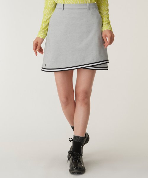 LANVIN SPORT(ランバン スポール)/裾ラインスカート(41cm丈)【UV】【アウトレット】/グレー