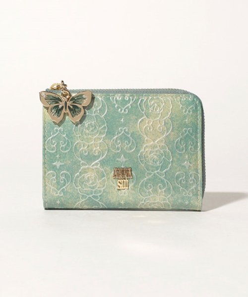 ANNA SUI BAG(アナスイ（バッグ）)/ローズハート マルチケース/ミント