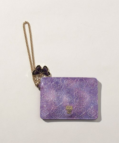 ANNA SUI BAG(アナスイ（バッグ）)/ローズハート パスケース/ラベンダー