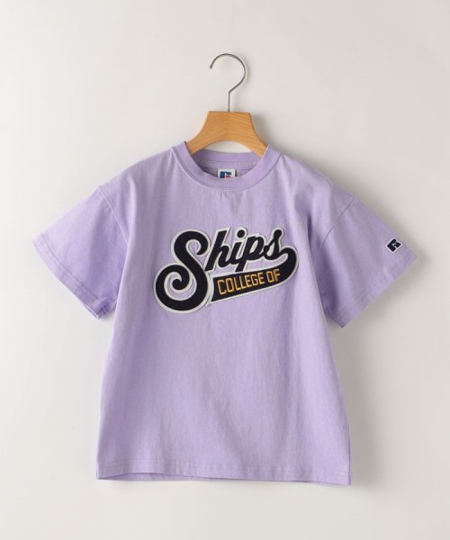 SHIPS KIDS(シップスキッズ)/【SHIPS KIDS別注】RUSSELL ATHLETIC:90cm / TEE/ラベンダー