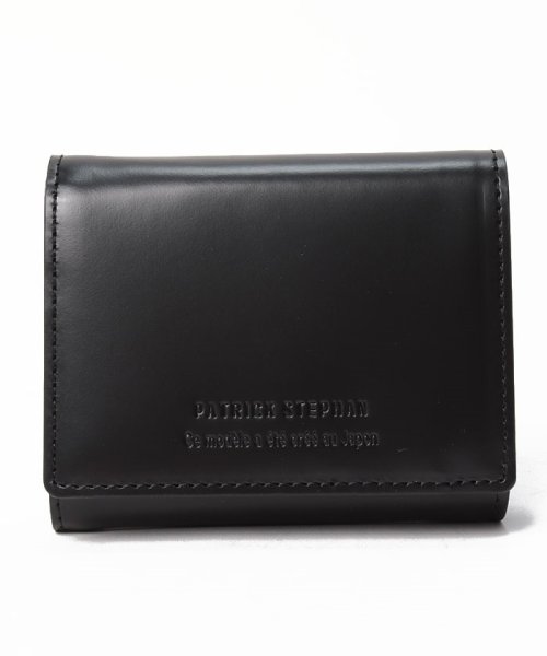 PATRICK STEPHAN(パトリックステファン)/Leather trifold wallet 'brillant'/ブラック