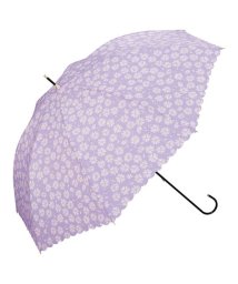 Wpc．(Wpc．)/【Wpc.公式】雨傘 カッティングフラワー 58cm 晴雨兼用 レディース 長傘/ラベンダー