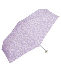 Wpc．(Wpc．)/【Wpc.公式】雨傘 カッティングフラワー ミニ 50cm レディース 折りたたみ傘/ラベンダー
