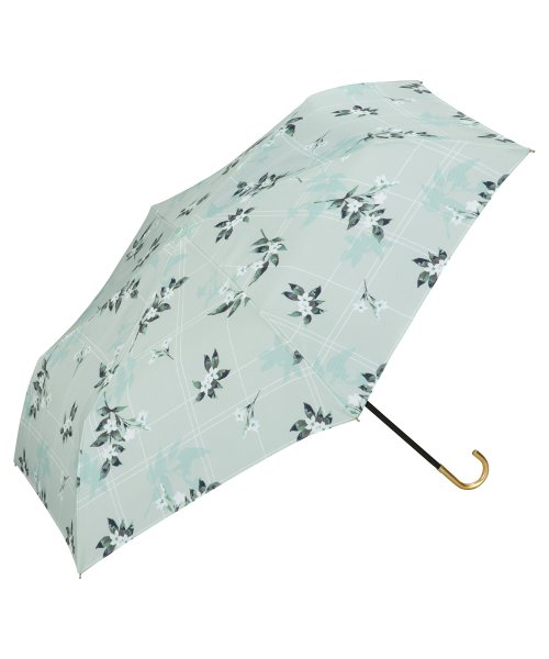 Wpc．(Wpc．)/【Wpc.公式】雨傘 ジャスミン ミニ 50cm 晴雨兼用 レディース 傘 折りたたみ 折り畳み 折りたたみ傘/ミント