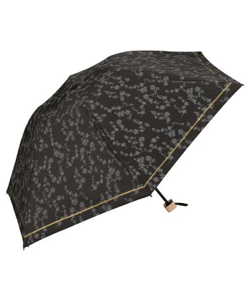 Wpc．(Wpc．)/【Wpc.公式】日傘 遮光ドームパラソル フローレット ミニ 55cm 完全遮光 UVカット100％ 遮熱 晴雨兼用 大きめ レディース 折り畳み傘/ブラック