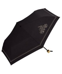 Wpc．(Wpc．)/【Wpc.公式】日傘 T/Cすずらん刺繍 ミニ 50cm UVカット 晴雨兼用 レディース 折り畳み傘/ブラック