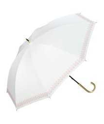 Wpc．(Wpc．)/【Wpc.公式】日傘 遮光リムフラワーステッチ 50cm 完全遮光 UVカット100％ 遮熱 晴雨兼用 レディース 長傘/オフ