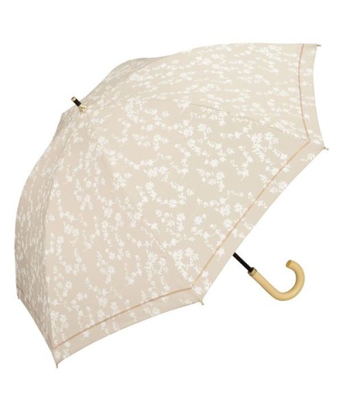 Wpc．(Wpc．)/【Wpc.公式】日傘 遮光ドームパラソル フローレット 55cm 完全遮光 UVカット100％ 遮熱 晴雨兼用 大きめ レディース 長傘/ベージュ
