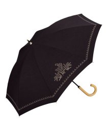 Wpc．(Wpc．)/【Wpc.公式】日傘 T/Cすずらん刺繍 50cm UVカット 晴雨兼用 レディース 長傘/ブラック