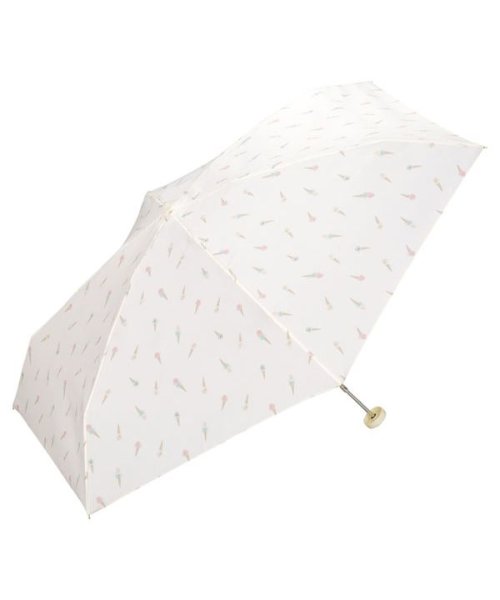 Wpc．(Wpc．)/【Wpc.公式】雨傘 アイスクリーム ミニ 50cm 晴雨兼用 軽量 レディース 折りたたみ 折り畳み 折りたたみ傘/オフ
