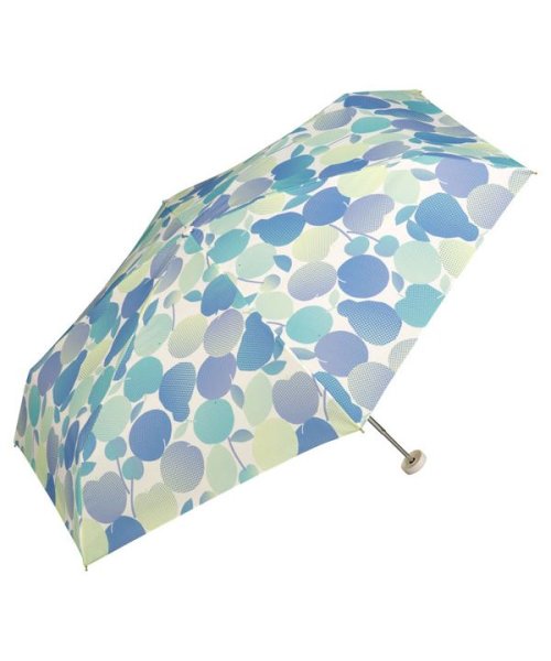 Wpc．(Wpc．)/【Wpc.公式】雨傘 グラデーションフルーツ ミニ 50cm 晴雨兼用 傘 折りたたみ 折り畳み 折りたたみ傘/ブルー