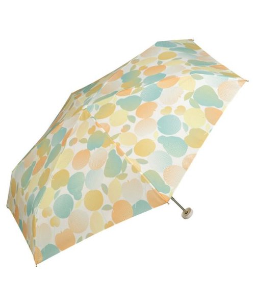 Wpc．(Wpc．)/【Wpc.公式】雨傘 グラデーションフルーツ ミニ 50cm 晴雨兼用 傘 折りたたみ 折り畳み 折りたたみ傘/イエロー