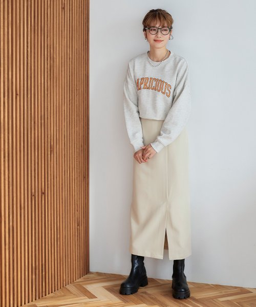 セール】サイドスリットIラインスカート(505133599) ティティベイト(titivate) MAGASEEK 新品 titivate リネン ノーカラー シャツ スリット ジャケットウエスト