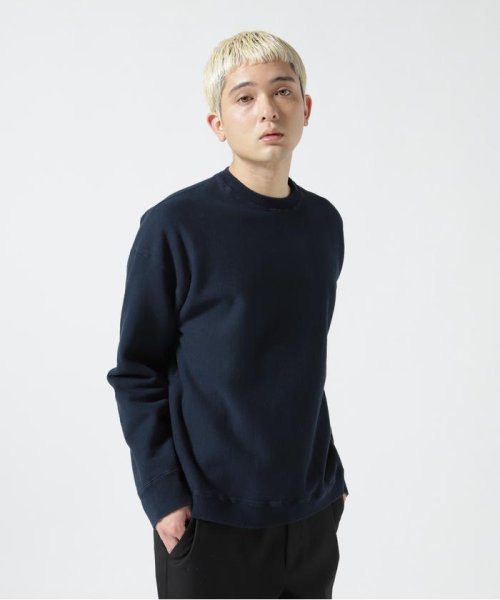 B'2nd(ビーセカンド)/ATON (エイトン)x B'2nd 別注GARMENT DYE URAKE | OVERSIZED SWEAT SHIRT/ユニセックス/ネイビー