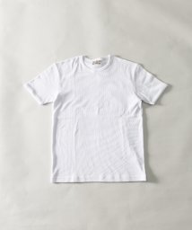 Nylaus(ナイラス)/テレコ スリムフィット ショートスリーブTシャツ/ホワイト