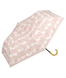 Wpc．(Wpc．)/【Wpc.公式】日傘 遮光パターンズプリント ミニ 55cm 完全遮光 UVカット100％ 遮熱 晴雨兼用 大きめ 晴雨兼用日傘 折りたたみ 折り畳み/フルーツピンク